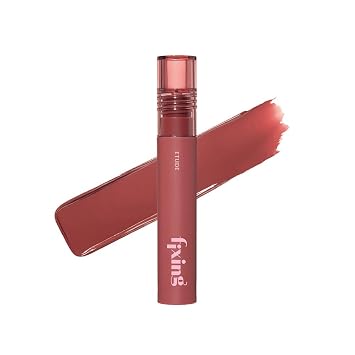 ETUDE Fixing Tint #06 Soft Walnut (0.14 oz) | Lápiz labial líquido de alta pigmentación de larga duración | Tinte labial impermeable ligero acabado mate | Cobertura completa | Maquillaje coreano