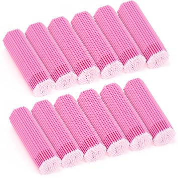 1200 piezas desechables micro aplicador cepillo, varitas de rímel