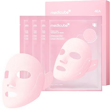 medicube PDRN Pink Tension Up Sheet Mask - 3-Step Contouring Mask