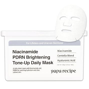 Papa Recipe Daily Sheet Mask | PDRN x niacinamida (30 unidades) - Para opacidad y poros visibles, mascarilla coreana para un brillo radiante de la piel