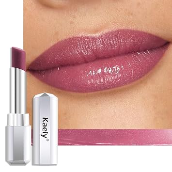 Kaely Mauve Honey Lipstick Tinted Lip Balm, Lápiz labial hidratante para mujeres, labios secos, maquillaje hidratante nutritivo brillante, brillo labial transparente, ligero, vegano y libre de crueldad, 07