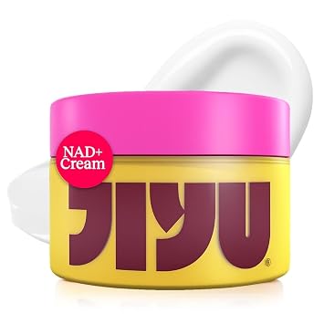 JIYU NAD+ Hidratante Facial – Crema Coreana Antienvejecimiento para piel radiante, firme y suave – Crema hidratante diaria profundamente hidratante e iluminadora para rostro y cuerpo, todo tipo de piel – 1.7 fl oz