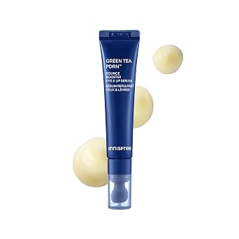 innisfree Green Tea PDRN Bounce Booster Eye & Lip Serum | Suero coreano para ojos para líneas finas y arrugas | Tratamiento dirigido para ojos y labios | Para todo tipo de piel