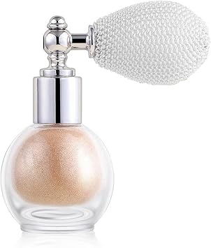 Spray resaltador champán para rostro y cuerpo, maquillaje de alto brillo, #2