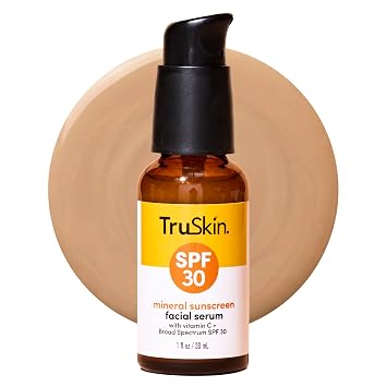 TruSkin SPF 30 Tinted Mineral Sunscreen Serum con óxido de Zinc - 1 fl oz
