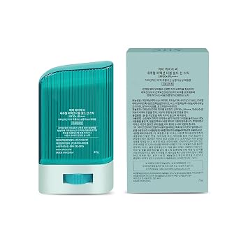 gadi place AHC Natural Perfection Double Shield - Protector solar de doble escudo 0.78 oz / 0.78 onzas (verde) SPF50+ PA +++ | Protección solar UV para cara y cuerpo en barra Korean K-Beauty, 0.78 onzas, 1