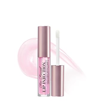 Too Faced Lip Injection Lip Plumper | Brillo de labios hidratante para labios de aspecto más completo | Fórmulas originales, máximas regordetas, refrescantes y rellenas