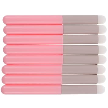 LIFKOME 8pcs Portable Lip Applicator Brush Lipstick Concealer Brushes for Makeup Use for Professionals Home Use Durable Versatile for Lip Gloss Eyeshadow Application
