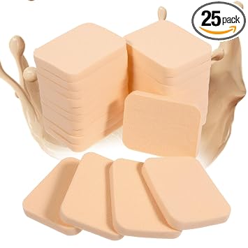 Esponja de maquillaje cuadrada para maquillaje facial, esponja suave, aplicador de maquillaje, esponja para mujer, base de maquillaje para seco y húmedo