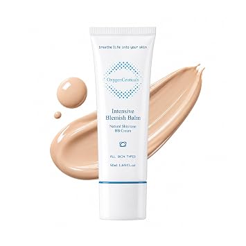 OxygenCeuticals Bálsamo intensivo para manchas – Crema BB multiacción de cosméticos coreanos con cobertura natural semitransparente de adenosina para enrojecimiento y piel manchada. 1.69 onzas líquidas (1.7 fl oz)