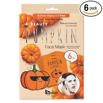 Saplaya Paquete de 6 mascarillas perfumadas para el cuidado de la piel, aroma único, fórmula natural K-Beauty