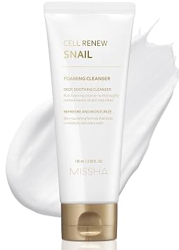 MISSHA Cell Renew - Limpiador espumoso de caracol coreano, 3.38 onzas