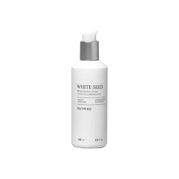 The Face Shop Whiteseed Loción facial iluminadora | Reposición de barrera de humedad para piel brillante y radiante | Mejora de la textura y la claridad de la piel, reducción de opacidad, 4.9 onzas
