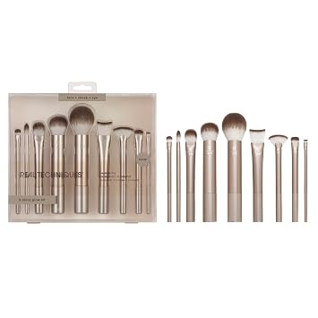 Real Techniques Juego de brochas de maquillaje Au Naturale de 9 piezas
