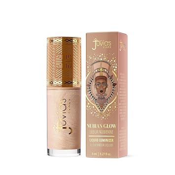 Juvia's Place Nubian Glow - Luminizador líquido – Star Struck, iluminador radiante, maquillaje brillante tinte diario rocío luminoso belleza cremoso bronceador cuidado de la piel radiante brillo natural rostro y mejillas