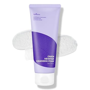 IsNtree Onion Newpair Cleansing Foam 5.1 fl oz, 5.07 fl.oz | Espuma limpiadora de alta humedad para cuidar las manchas dejadas por la sequedad poros textura desigual de la piel