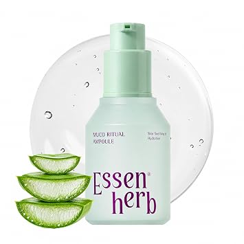 Muco Ritual Ampolla – Gel de aloe vera 95% puro | Suero refrescante, calmante e hidratación profunda para pieles sensibles | Enrojecimiento visible calmante | Cuidado de la piel coreano