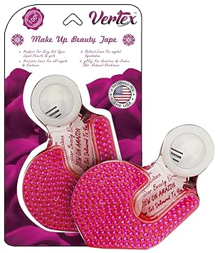 Plantillas de maquillaje con cinta adhesiva para delinear con lápiz delineador líquido punta en ángulo con sujeción firme y borde limpio para sombra de ojos, líneas de paleta, imprimación, crema