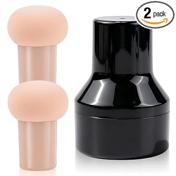 DUcare 2pcs Foundation Sponge Powder Puff with Handle