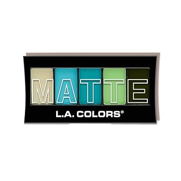 L.A. COLORS Paleta de sombra de ojos mate de 5 colores, Teal Argyle CEM477