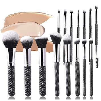 Juego de brochas de maquillaje, 15 brochas de maquillaje profesional, brochas de maquillaje de viaje multifuncionales premium para corrector, sombra de ojos, mezcla, polvo líquido, rubor y