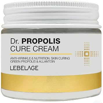 LEBELAGE Dr. Propolis Cure Cream, Hidratante Hidratante K-Beauty, 2.4 fl oz