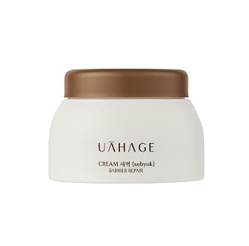 Sebyuk Cream Barrier Repair - Hidratación de larga duración, cuidado de la piel coreano vegano con ceramida, colesterol, manteca de karité, niacinamida, pantenol, escualano (1.69 onzas líquidas