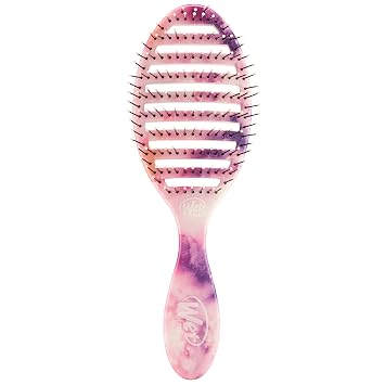 Cepillo para cabello Wet Brush Speed Dry – Watermark (Color Wash) – Diseño ventilado y cerdas ultra suaves HeatFlex son seguras para secado con secador con mango ergonómico que maneja enredos y