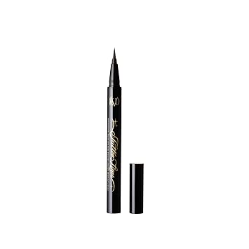 KVD Mini Tattoo Liner - Trooper Black - Negro satinado, delineador líquido impermeable, punta de pincel ultra precisa, resistente a las manchas, uso todo el día, vegano y libre de crueldad