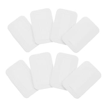 COLLBATH 8 piezas de maquillaje en polvo: aplicador de base reutilizable – extra fino – licuadora cosmética de belleza compatible con NARS 0.11 oz muestra de polvo suelto (rectángulo)