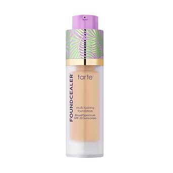 tarte Babassu Foundcealer Base Dewy - Protector solar SPF 20 de amplio espectro, base y corrector en 1 con SPF, maquillaje vegano para el cuidado de la piel con cobertura media radiante modulable