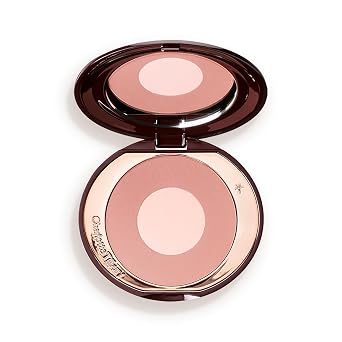 Charlotte Tilbury Rubor en polvo Cheek to Chic - Maquillaje de mejillas de dos tonos con un acabado radiante y luminoso - Color para construir que suaviza, pule y mezcla para un brillo que refleje la