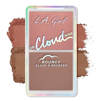 L.A. Girl On Cloud Nine Bouncy Blush & Bronzer, Misty Mauve GBL500