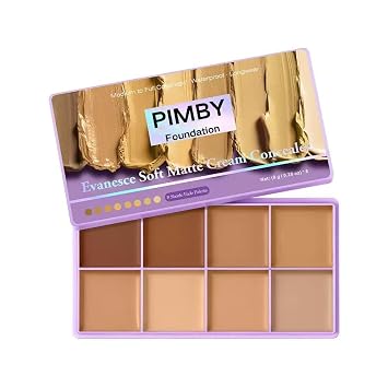 Pimby Corrector de cobertura completa, ligero, mezclable, acabado natural