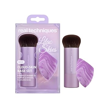 Real Techniques Lilac Skies - Juego de brochas de maquillaje (2 piezas)