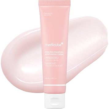 medicube Salmon DNA PDRN Crema Hidratante Hialurónica Rosa | Alivio de Imperfecciones y Cuidado Hidratante | Restaura la Elasticidad y el Brillo de la Piel | Cuidado de la Piel Coreano, Tono de Piel