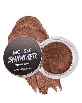 Sombra de ojos en crema brillante, sombra de ojos con purpurina ultra mezclable con fórmula hidratante, impermeable, de larga duración y altamente pigmentada, sombra de ojos en crema individual