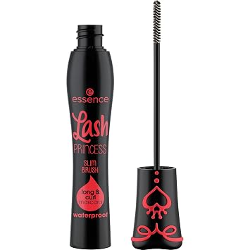 essence Lash Princess Slim Brush - Máscara impermeable larga y rizada