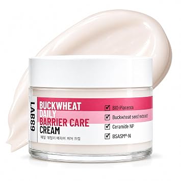 LAB89 Crema reparadora de barrera coreana, ceramida, niacinamida y trigo