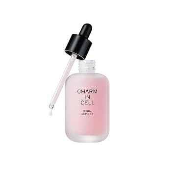 CHARMZONE Charm-in-Cell - Ampolla ritual – Gel de agua reafirmante para la humedad facial con cápsula de colágeno, EFG Triple Peptide Korean Anti-aging Skin Care (1.69 onzas líquidas)