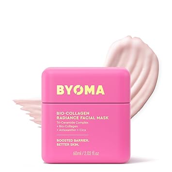 BYOMA - Mascarilla facial de bio-colágeno - Mascarilla despegable para piel de vidrio en 20 minutos