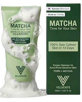 Matcha PDRN - Limpiador coreano y lavado facial, piel sensible al