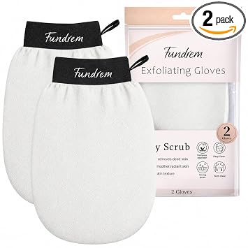 Guantes exfoliantes, 2 unidades, guantes exfoliantes coreanos, exfoliante corporal para eliminar la piel muerta, exfoliante corporal para baño, ducha, exfoliante corporal, guante exfoliante marroquí