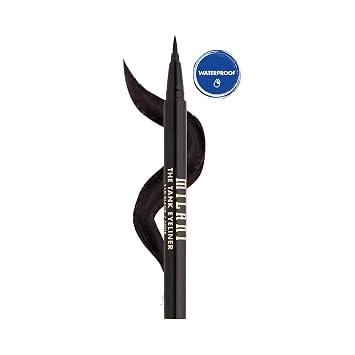 Milani Delineador líquido The Tank: sin saltos, impermeable, de larga duración, a prueba de manchas, negro, libre de crueldad, 12 horas de uso, consejos y trucos