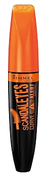 Rimmel Scandaleyes - Máscara de cepillo curvado, negro, 0.41 onzas líquidas (paquete de 1)
