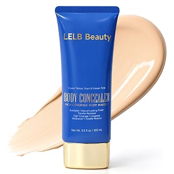Tatoo Cover Up Concealer No Transfer for Body Spider Veins Blemishs 02 Fair