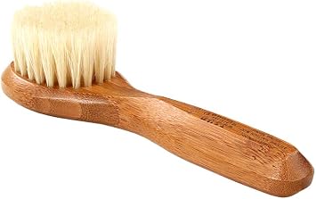 Cepillo de limpieza facial - Mango de madera de cerdas naturales