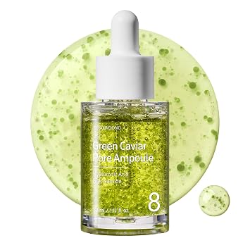 TOSOWOONG Suero de Poros de Caviar Verde Con 2,500ppm de Caviar Verde, Niacinamida, Minimizador de Poros, Hidratante, Reafirmante, Astringente de Poros, Reduce los Poros, Cuidado de la Piel Coreano