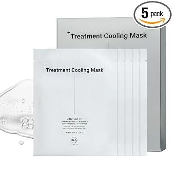 DA EFFECT Mascarilla de tratamiento refrescante, mascarilla calmante para cuidado después del sol, piel sensible estresada, cuidado de barrera posterior al tratamiento, mascarilla de gel calmante e
