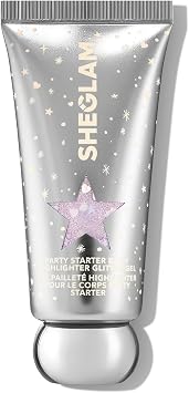 SHEGLAM Party Starter Resaltador Corporal con Gel de Purpurina de Secado Rápido y No Pegajoso Spray Líquido Resaltador con Purpurina para Rostro, Cabello, Cuerpo - Social Butterfly